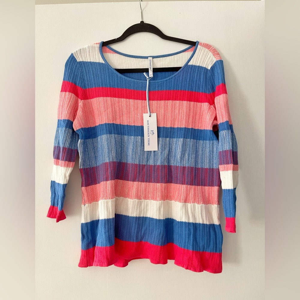 Southern Tide Rosalie Peplum Top